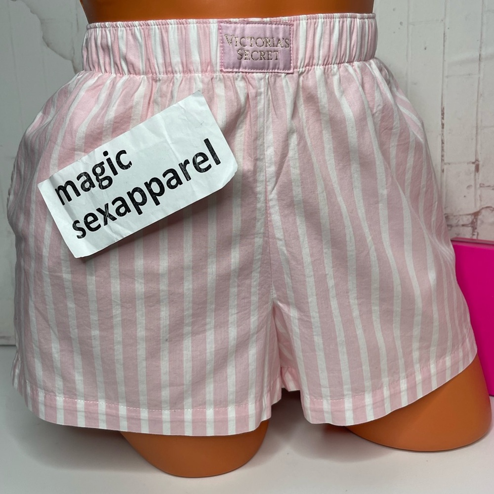 VS XS L XXL LUXE 100% COTTON POPLIN SLEEP SHORT SOFT PJ LINGERIE SIGNATURE